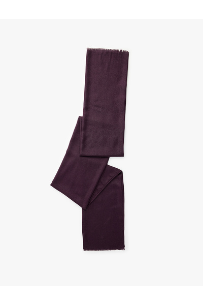 Koton Silvery Textured Thin Tassel Long Scarf