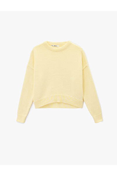 Koton Pulover de bază cu mânecă lungă și decolteu