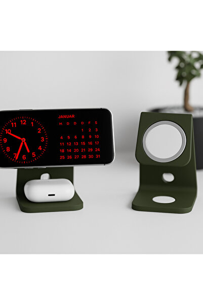 Homentum Elyona | Suport MagSafe dual pentru iPhone & AirPods – design minima...