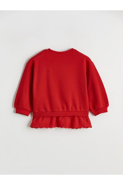 LC Waikiki Lcw Kids Fisto Detailed Thick Sweatshirt for Girls