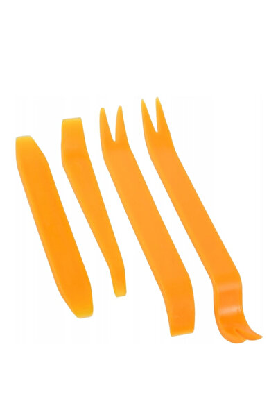 Hurtnet Set of 4 car panel removal levers, Hurtnet, hard plastic, orange