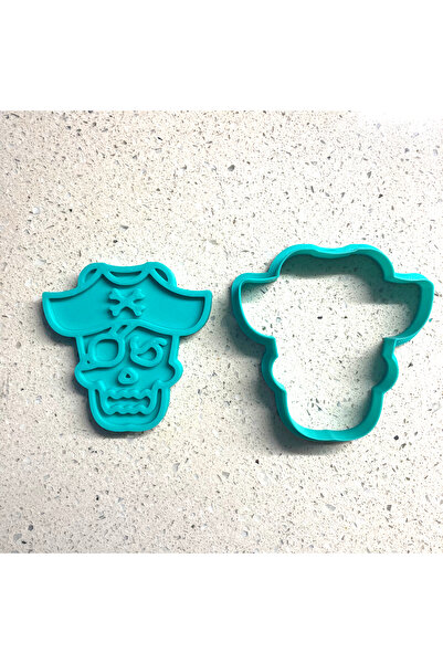 Craftelle Pirate Hat Skull Cookie Mold and Stamp Set |   Sailor, Adventure Themed Party |   Sugar Paste