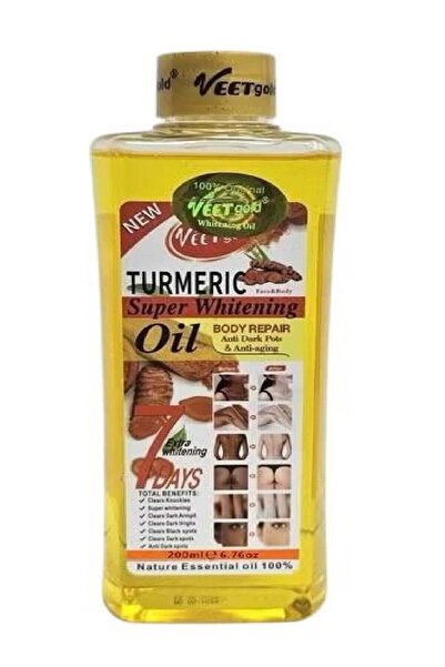 Veet Gold Turmeric Super Whitening Oil Face And Body 300 ml