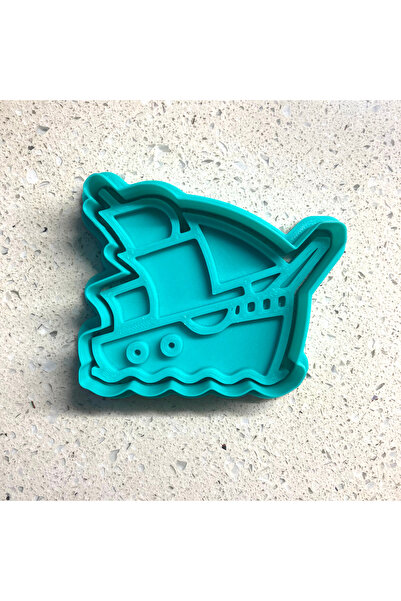 Craftelle Sailing Ship Cookie Mold and Stamp Set |   Pirate Ship |   Sea Themed Party |   Sugar Paste
