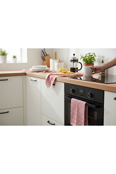 EMPA A V M 50X70 cm Hundred Percent Cotton Red Checkered German Napkin Tea Towel Feeding Cloth for Children