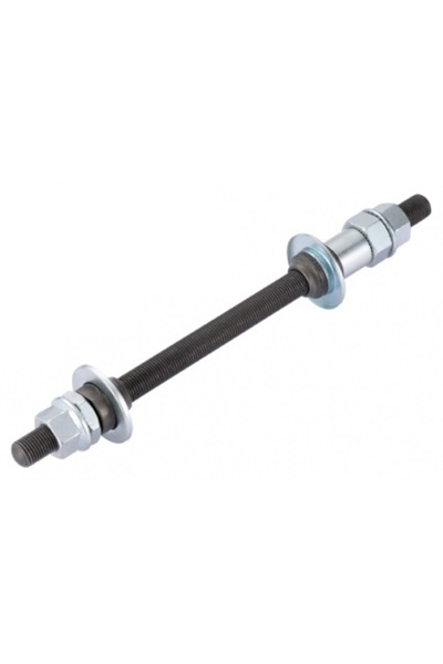 SXT Axul butucului spate, culoare neagră, cu piuliță - 180 mm