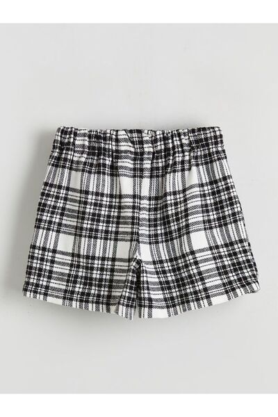 LC Waikiki Lcw Kids Elastic Waist Girls' Tweed Shorts Skirt