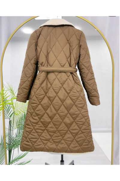 MODA VEDAT Coat with Pockets and Plush Lining Inside