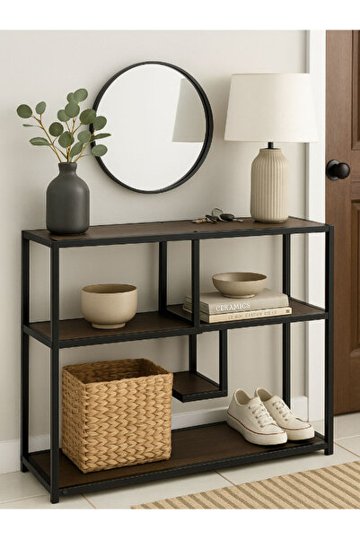 BEC59 وحدة مدخل هندسية مفتوحة (140 سم) تصميم عملي وتخزين مبتكر