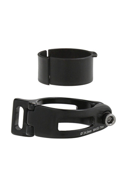 KlaussTech Suport schimbător față din aluminiu 34,9 mm cu adaptor de 31,8 mm