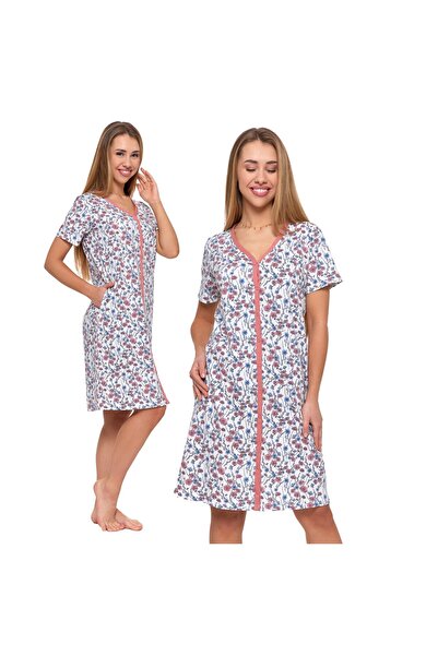 MORAJ Cămașă de noapte pentru femei, pijamale de damă, cu imprimeu floral, mâ...