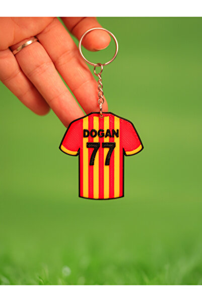 TriVox3D KİŞİYE ÖZEL İSİM VE NUMARA YAZILABİLEN FUTBOL TAKIMI FORMASI ANAHTARLIK