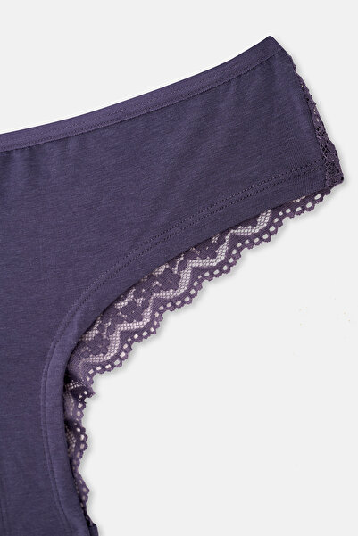 Dagi Ecru-Blue Women's 3-Piece Brazilian Panties