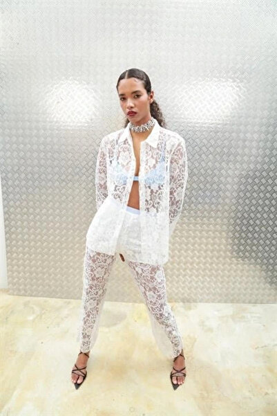 GENCULUS Beluga Lace Pant Suit 958908