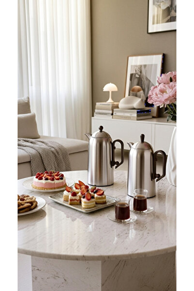 Generic 1 liter tea and coffee thermos set