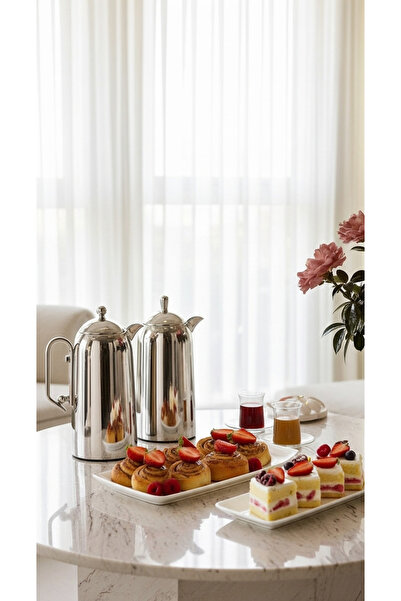 Generic 1 liter tea and coffee thermos set