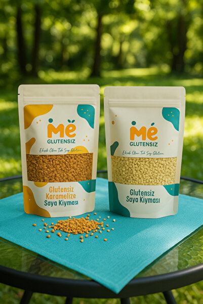 Glutensiz Me Glutensiz Soya Kıyması Seti 500 Gr Natural Kıyması + 500 Gr Kara...