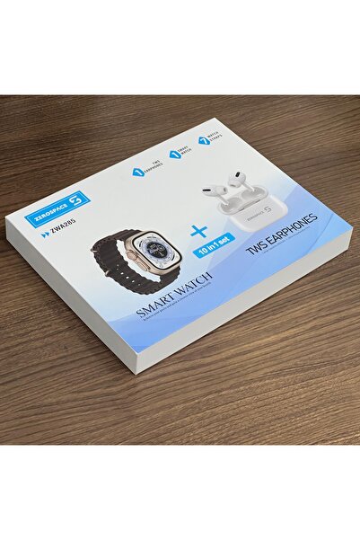 ZERO SPACE Smart Watch and TWS Earphones Set, 7+1+1 Bundle with 7 Watch Straps, Wireless Earbuds,