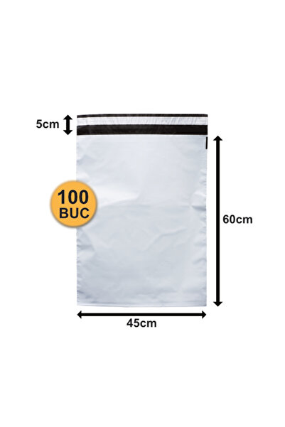 OEM Set de 100 plicuri de curier PCRECY09, 450x600+50 mm