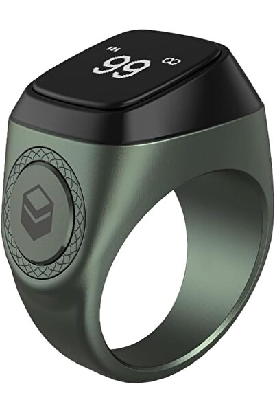 Generic Metal Alloy M02/M02 Pro Smart Zikr Ring (M02, DarkGreen, 20mm)