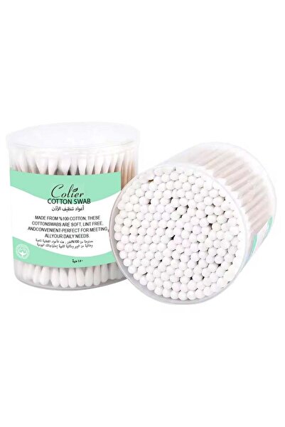 colier 100% Cotton Swabs - 2 x 150 (300 Pieces)