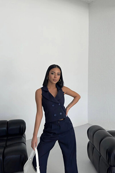 GENCULUS Shawl Collar Buttoned Vest