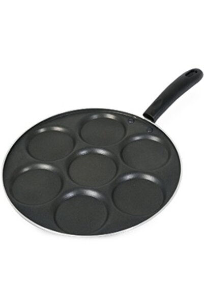 Chefline Non-Stick Mini Oothappam Pan, Black, OP01IND