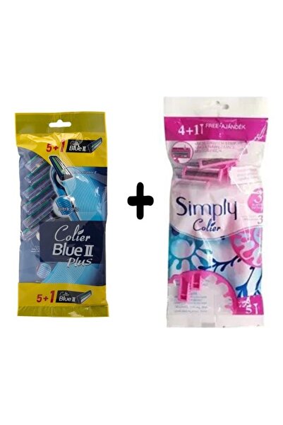 colier مجموعة شفرات حلاقة كولر سيمبلي 5 قطع وبلوي بلس 6 قطع - متعددة الألوان