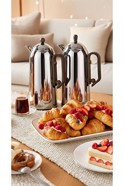 Generic 1 liter tea and coffee thermos set