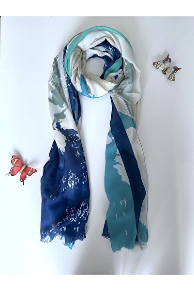 GOX Cloud Pattern Double Color Cotton Shawl