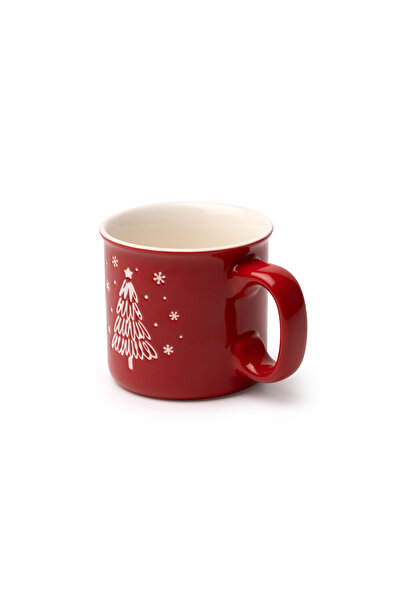 ROLY Cană ceramică cu design de pom de Crăciun
