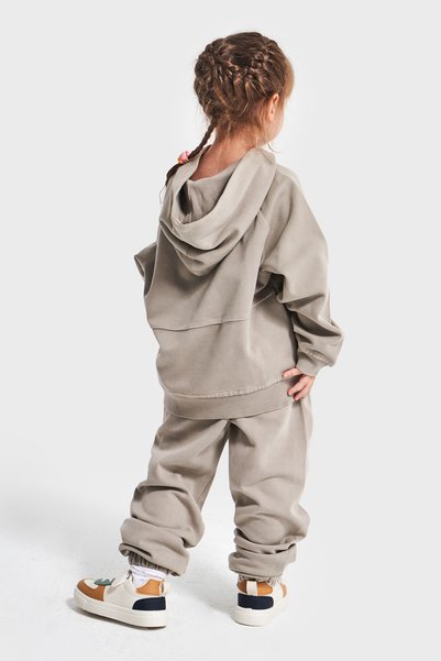 poozkids Hooded Unisex Basic Model Children's Tracksuit Set