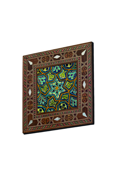 Genel Markalar Bursa Yeşil Camii Mihrap Motifi Baskılı Görünümlü Ahşap Magnet...