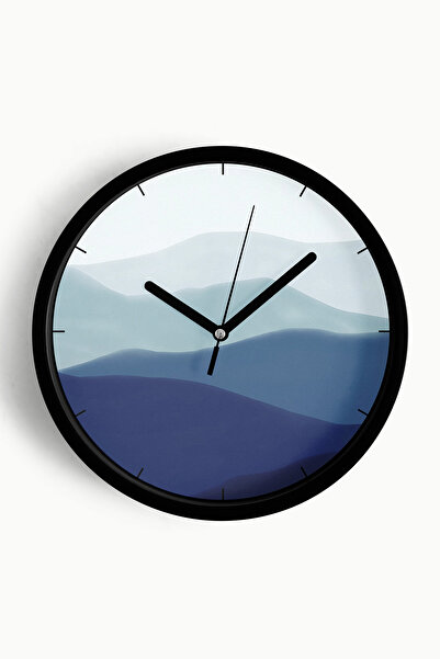 JHAAR Abstract - Ceas de perete modern boem - 42cm - Carcasă neagră cu sticlă...