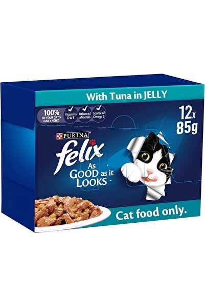 Felix Wet Adult Cat Food - Tuna (12 x 85 g)