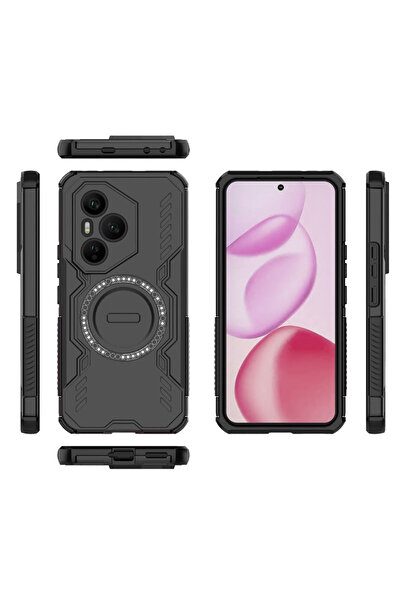 Generic Compatible with Honor 400 Pro back case cover，Mech magnetic suction design，Drop-resistant