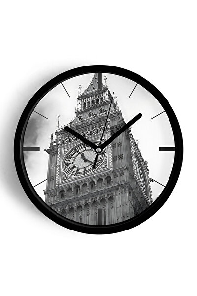 JHAAR Turnul Ceasului - Ceas de perete modern cu tematică vintage - 30 cm - C...