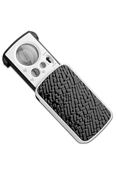 Texta Illuminated Magnifier with Three Lenses 30X 60X 90X