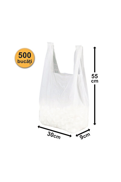 OEM Set of 500 Bags 32x60 cm - WHITE