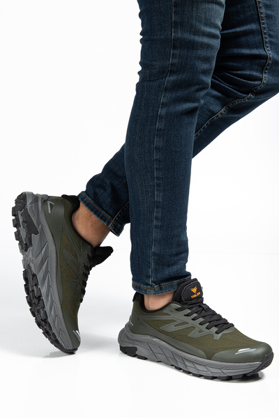 Erceka Lace-Up Casual Sports Shoes Sneaker Men's Blue Khaki Black Orthopedic Insoles