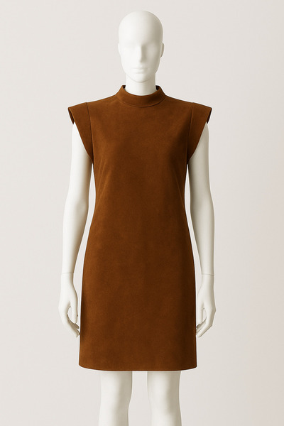 Rouge basıc T Kol Nubuk Dress