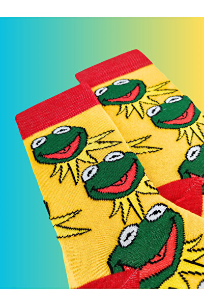Shuttle Park Special Series Happy Colorful Frog Patterned Frog Socks Fun Comfortable Stylish Design Style Socks