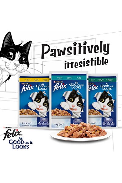 Felix Wet Adult Cat Food - Tuna (12 x 85 g)