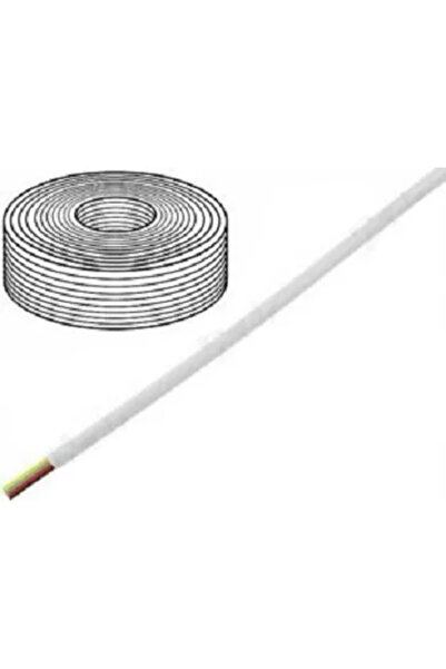 OEM Cablu telefon 4 fire pentru telecomunicatii litat 4x28AWG alb -20/60C BQ ...