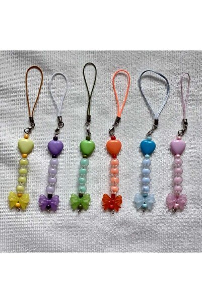 MODA MANANI Elegant Phone Charm Made with 6 Different Patterns, Phone Strap, ...