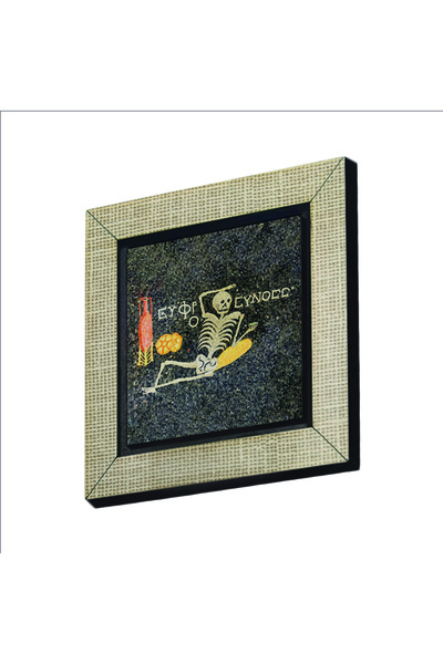 Souvenest مغناطيس خشبي من نوع MDF مقاس 7سم × 7سم بتصميم موزاييك هيكل عظمي B م...