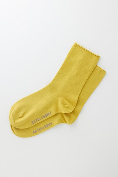 Katia&Bony Kadın Açık Yeşil Renkli Lastiksiz Modal Kumaş İnce Soket Çorap