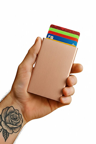 Boldy Aluminum Card Holder - Mechanized Card Holder - Automatic Card Holder - Metal Slim Card Holder-Credit Card Holder 1 Piece