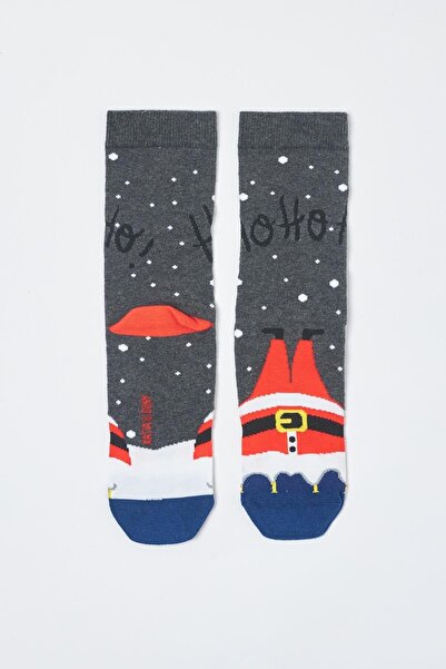 Katia&Bony Novogodišnje tamnosive miješane čarape