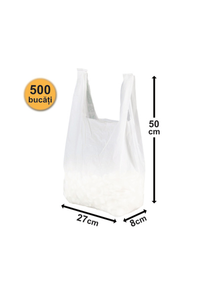 OEM Set of 500 Bags 27x50 cm - WHITE